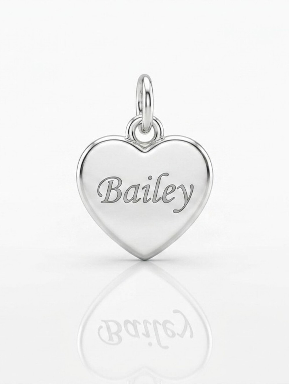 Personalized Sterling Silver Heart Pendant